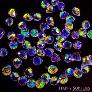 Glass Ball for Suncatcher Aura Small Crystal Ball AB Aurora Borealis Prism Rainbow Maker Chandelier Crystal Glass ,Sun Catchers  (TR-108)